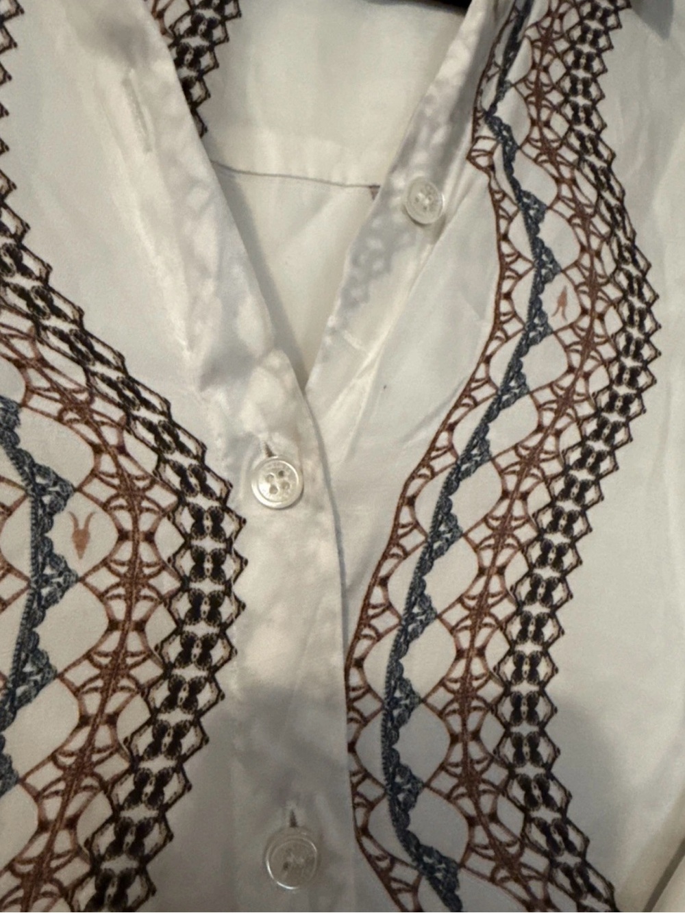 All Saints Women’s CLANETTA LETICIA MIDI SHIRT DRESS size 4 western print - Picture 4 of 7